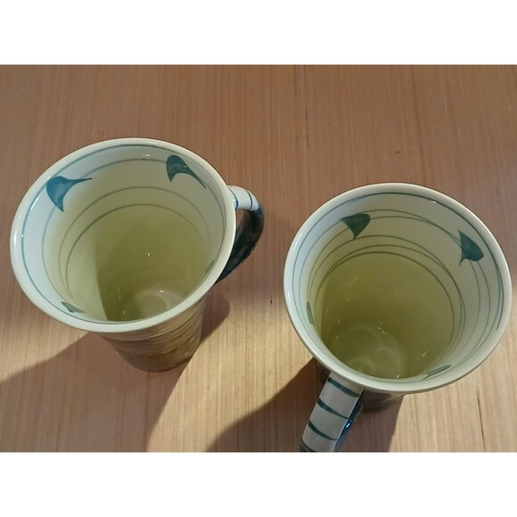 Stoneware Coffee Mugs Set of 2 Microwave and Dishwasher Safe - Picture 6 of 8